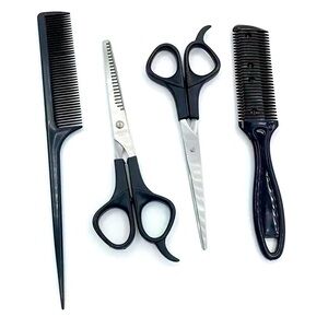 New -  4pcs Professional Hair Styling Tool Set - Salon-Quality Haircuts at Home